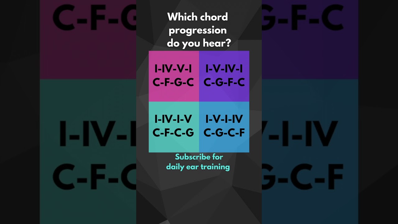 Which Chord Progression? 1