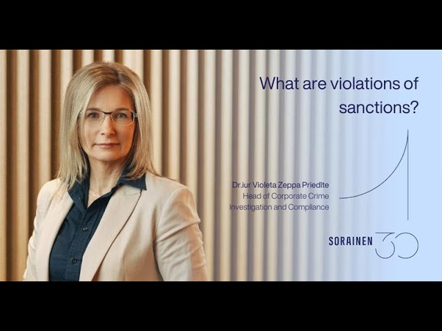 What are violations of sanctions?