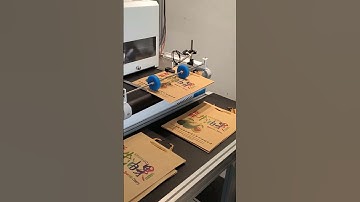 Multi color kraft paper bag printing machine，digital inkjet one pass printer！