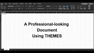 Create a Professional-looking Document Using Themes