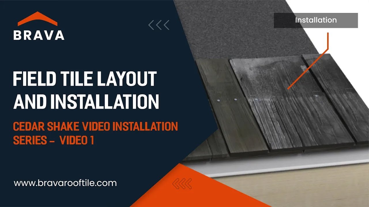 Brava Cedar Shake | Field Shake Layout and Installation | Video 1