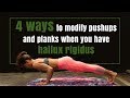 4 ways to modify pushups and planks when you have hallux rigidus
