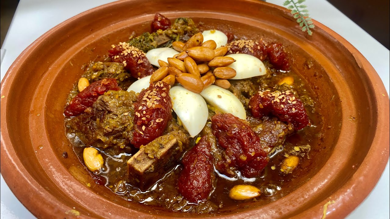 طاجين اللحم مدغمر بمطيشة معسلة وصفة زمانية بمذاق الأعراس لذيذ وسهل في التحضير