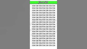 Find 583 #game #puzzle #mathstricks #viralvideo #fyp #iqtest #gk #focustest