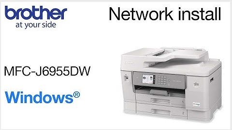 Install MFCJ6955DW on a wired network - Windows