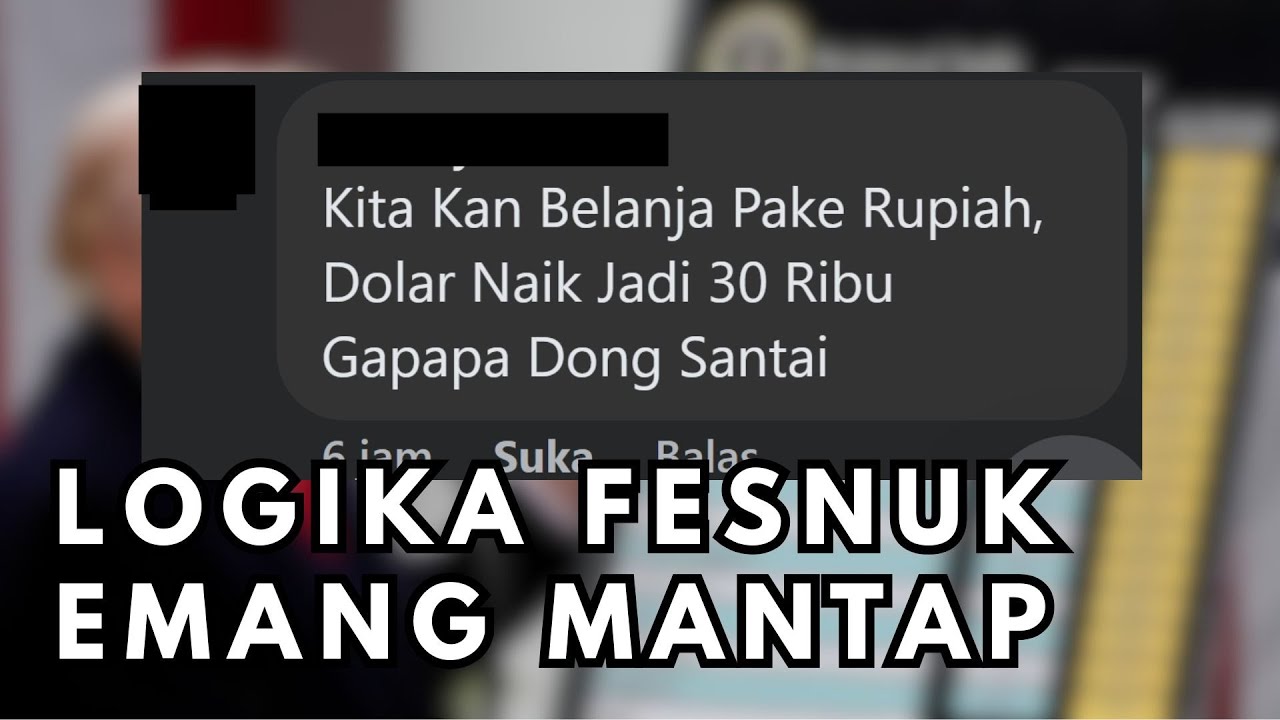 Kelakuan Orang Fesnuk Liat Dolar Naik