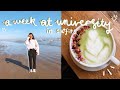 a week at university in outfits 🌧 week in my life !!