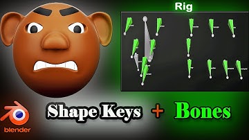 Control Your Characters Shape Key Rig With Driver Bones - Like a Pro Animators
