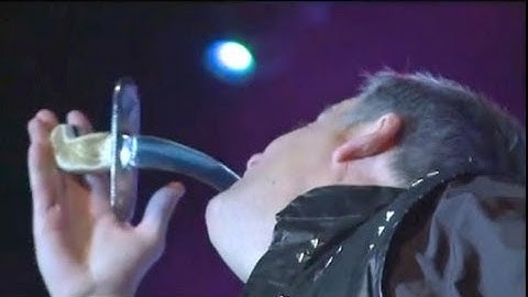 Sword Swallower Brad Byers Performs at a Church?