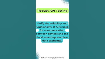 Robust API Testing #softwaretesting #iot #iottesting