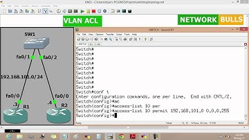 VLan ACL - Virtual Lan Access List Cisco CCNP R&S Level - Network Bulls