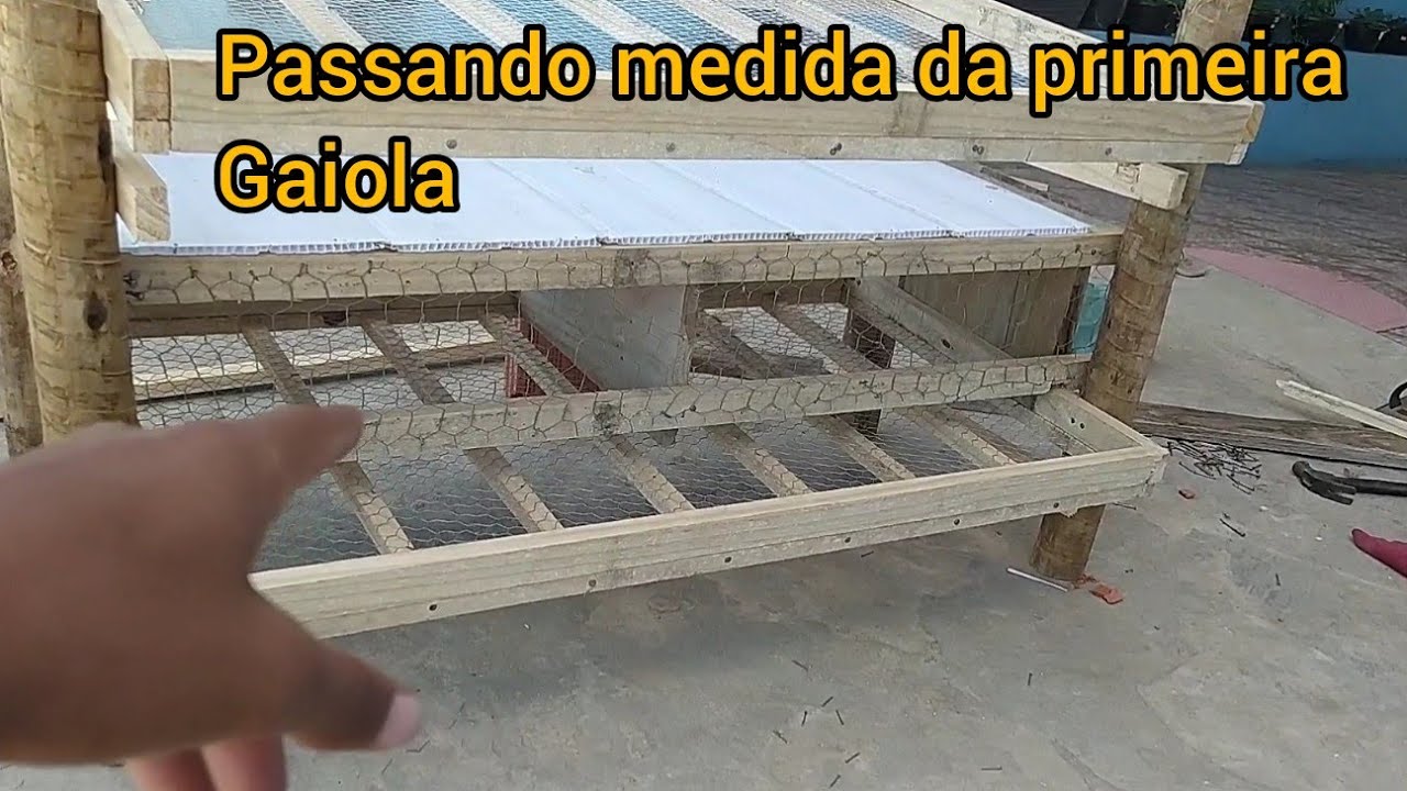 COMO FAZER VIVEIRO PARA CODORNA - parte 2 ( ACABEI A PRIMEIRA GAIOLA)