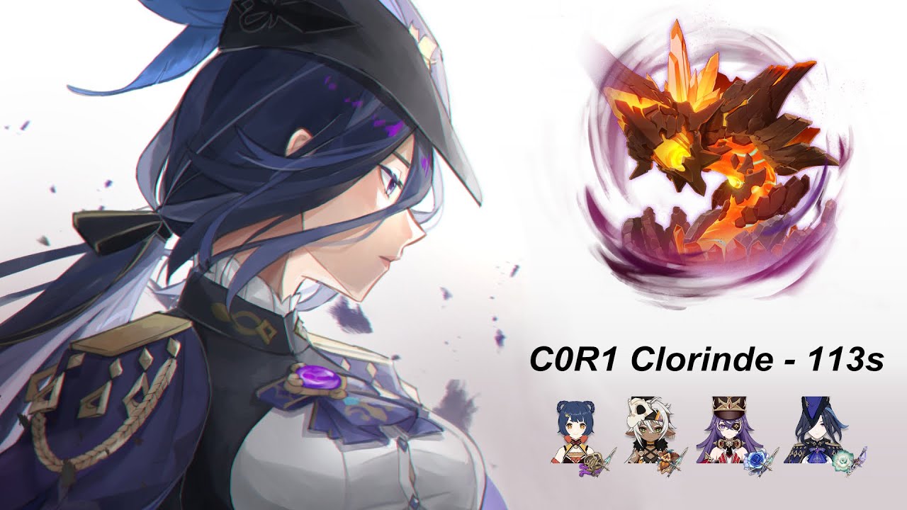 [5.7 Stygian Onslaught Difficulty 6] C0R1 Clorinde 113s vs. Lava Dragon Statue