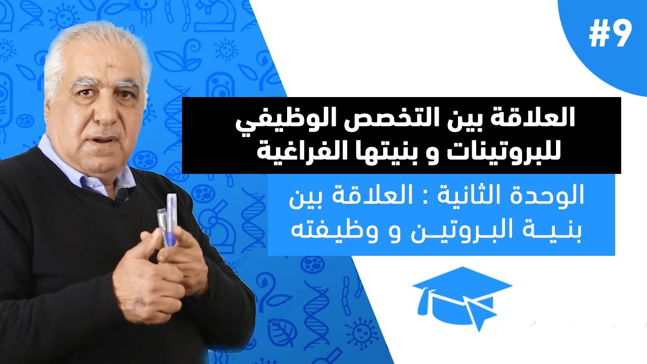 #9 العلاقة بين التخصص الوظيفي للبروتينات و بنيتها الفراغية ( الجزء الاول )
