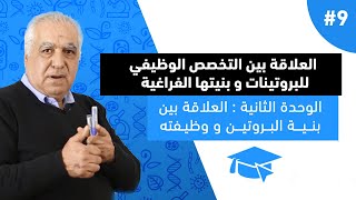 #9 العلاقة بين التخصص الوظيفي للبروتينات و بنيتها الفراغية ( الجزء الاول )