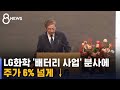 LG화학 '배터리 사업' 나가자, 주가 6% 넘게 ↓ / SBS - SBS 뉴스