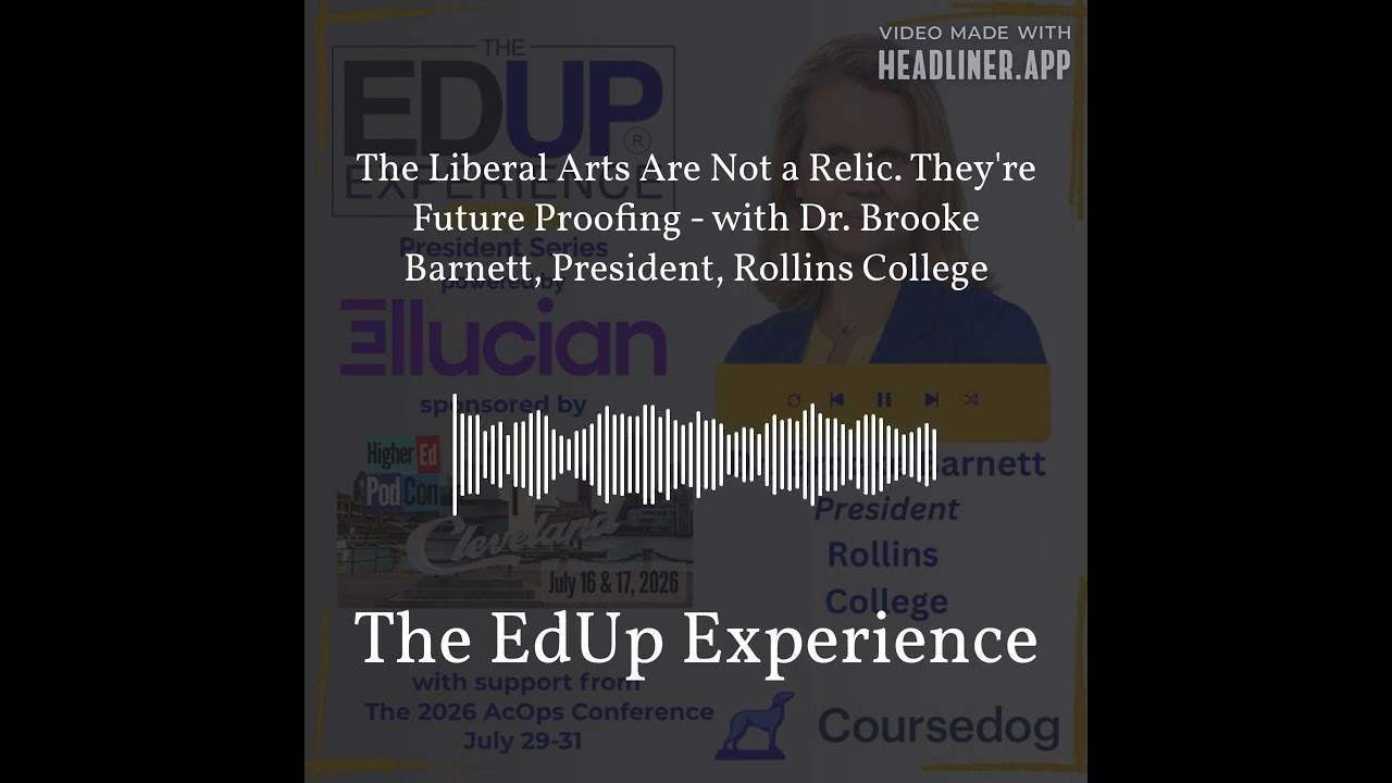 The Liberal Arts Are Not a Relic. They're Future Proofing - with Dr. Brooke Barnett, President,... The Liberal Arts Are Not a Relic. They're Future Proofing - with Dr. Brooke Barnett, President,...
