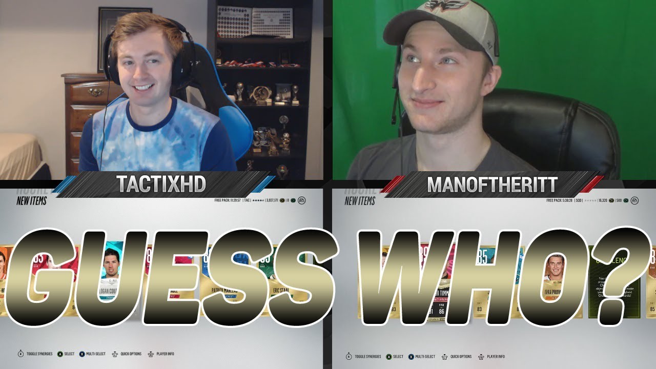 NHL 18 HUT - TOTY GUESS WHO PACK OPENING! w/ ManOfTheRitt