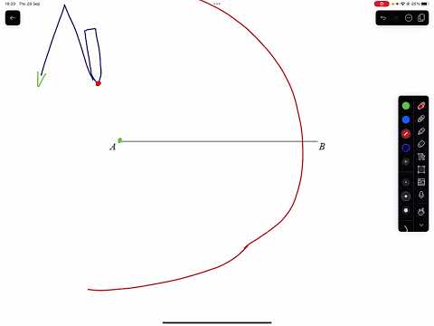 Maths Mathematics Math GCSE IGCSE Constructing a Perpendicular Bisector Construct