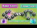 Rage Spell VS Clone Spell | Clash of Clans