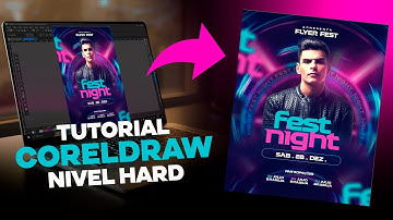 Como criar flyer de evento no CorelDRAW passo a passo para iniciantes
