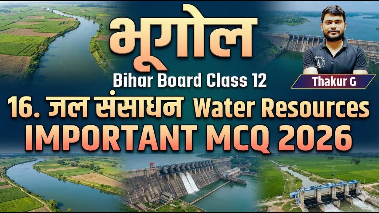 MCQ जल-संसाधन Water Resources 