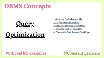48. What is Query Optimization in a Database Management System #dbms #queryoptimization