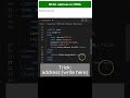 How to write address fast in html using VS code editor