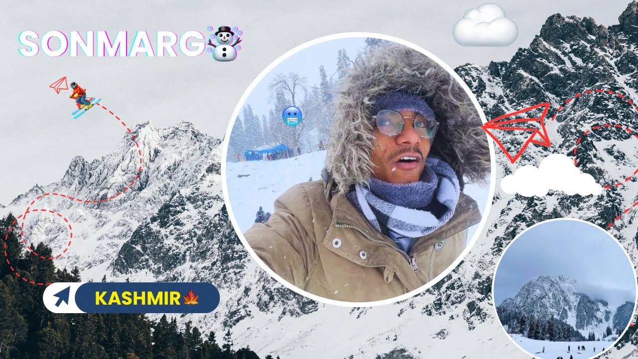 😱Finally Sonmarg Pahonch Gaya🥶(Part3) काश्मीर का सोनमर्ग☃️❄️-10Ç