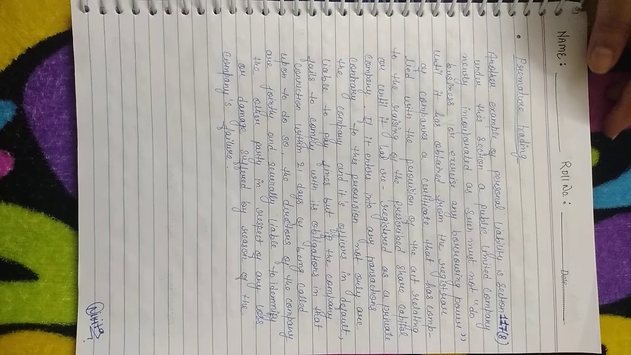 Company and compensation law (CCL)assignment  B.COM 2nd year (NCWEB/sol)