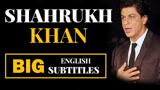 SHAHRUKH KHAN: Ability to Feel Free | Learn English | English Speech with Subtitles