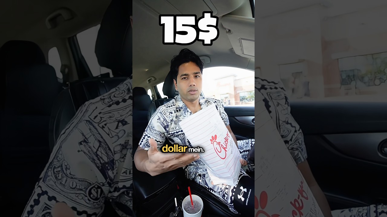 I Tried Chick-fil-A for the First Time | $15 US 🇺🇸Food Review. #chickfila #foodreview #fastfood