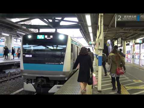 南浦和駅２番線発車シーン