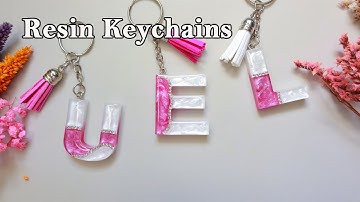 How to make resin letters keychains | Epoxy Resin crafts for beginners | small business for beginner