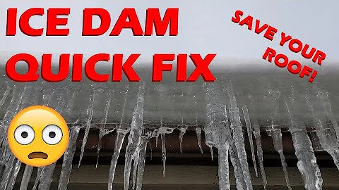 DIY: Draining ice dams on your roof