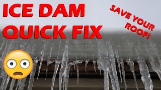 DIY: Draining ice dams on your roof