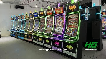 2022 Latest 43 inch Curved Touch Screen Casino Slot Skill Game Machine Fire Link,Dragon Link 4 in 1