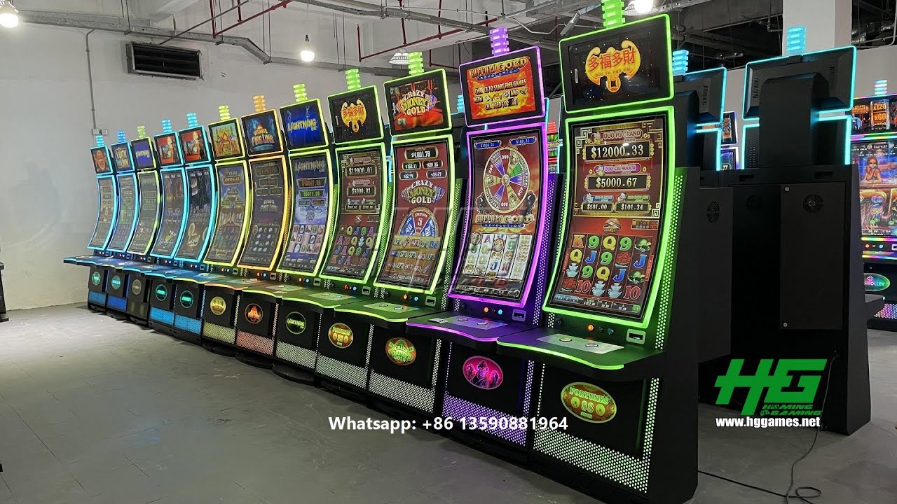 2022 Latest 43 inch Curved Touch Screen Casino Slot Skill Game Machine Fire Link,Dragon Link 4 in 1
