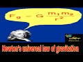 Newton's universal law of gravitation std.10th Maharashtra board...