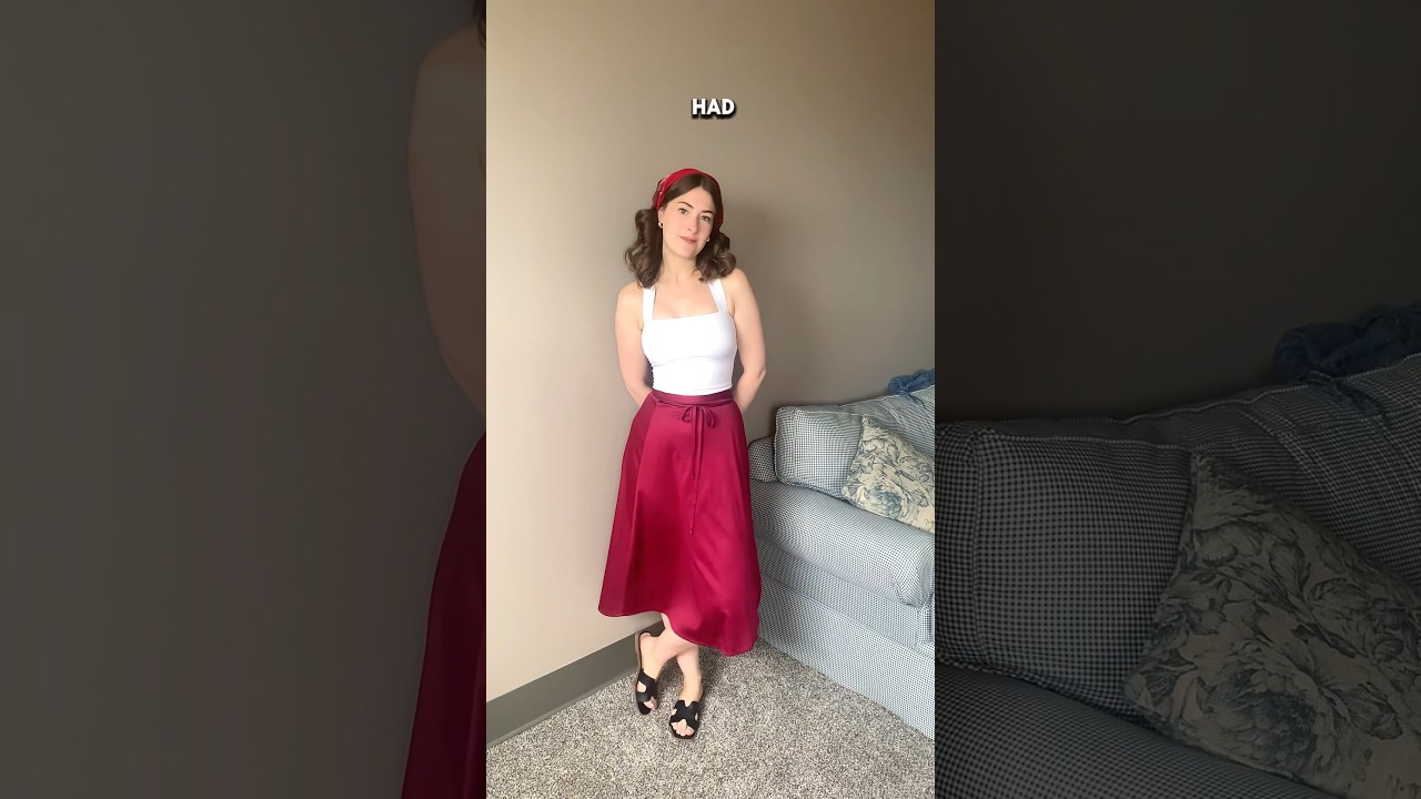 Сегодня переделываем юбку бабушки для танцев 1980-х! 💃 