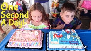 Sage & Poppy One Second A Day Year 8 | 7 Year Old Twins