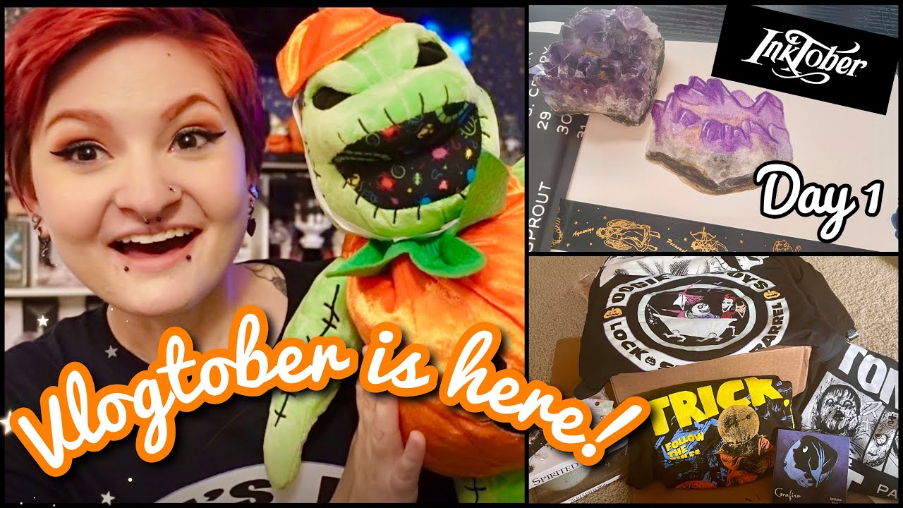 VLOGTOBER IS HERE! 🎃| hot topic haul, art, gifts + more | Day 1 |👻