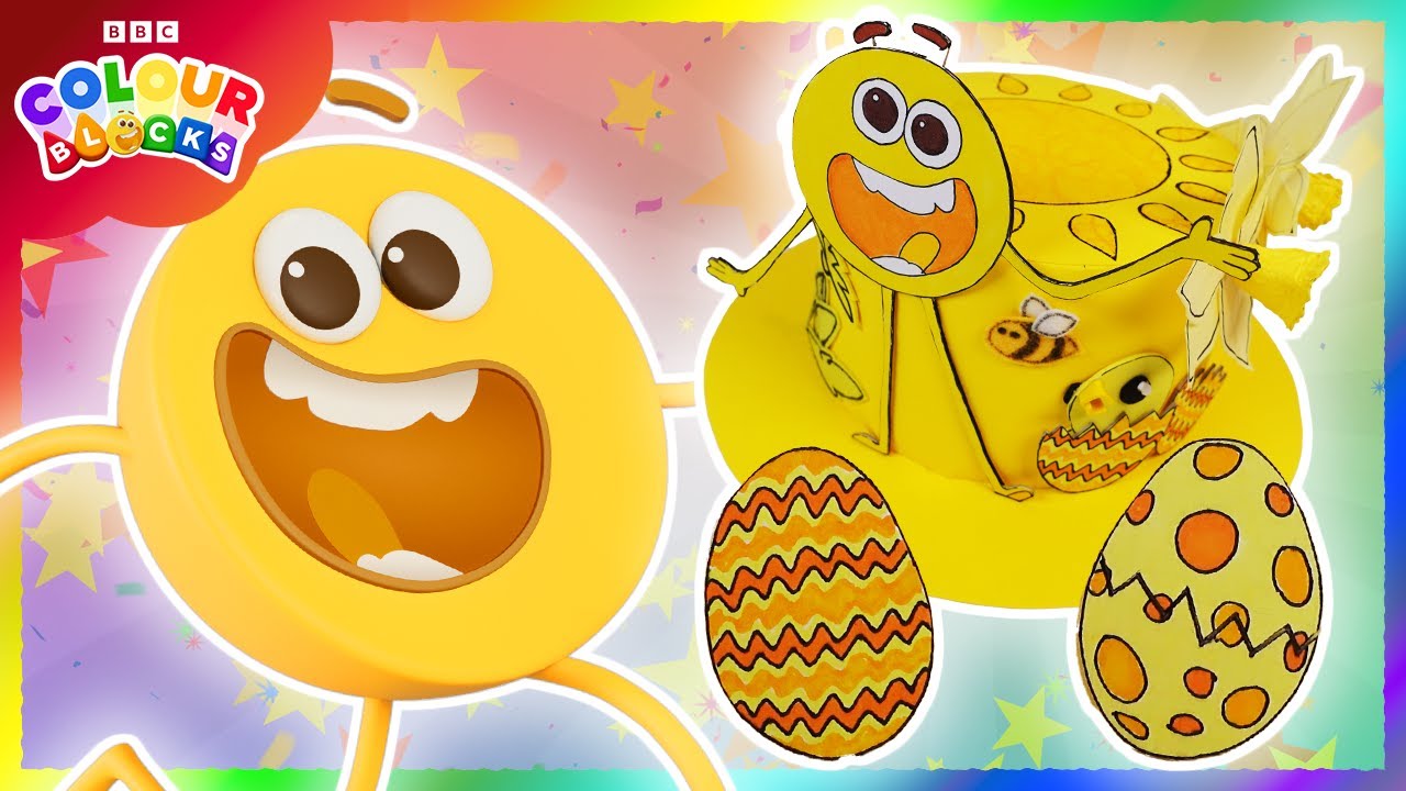 Egg-citing Easter Bonnets | Kids Learn Colours | Colourblocks