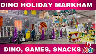 Dino Holiday Markham | Virtual Tour to all Games | DD Kids Vlog screenshot 1