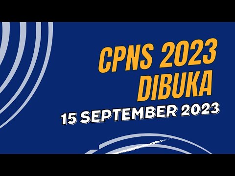 CPNS 2023 segera dibuka 15 September 2023