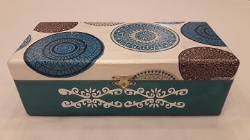 Decoupage box with napkin-DIY