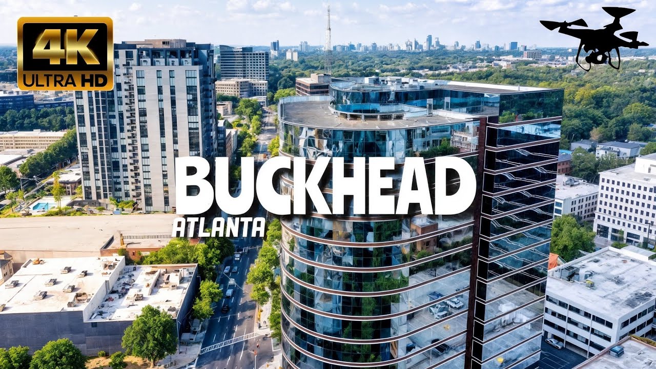 Buckhead, Atlanta In 4K By Drone - Amazing View Of Buckhead, Atlanta