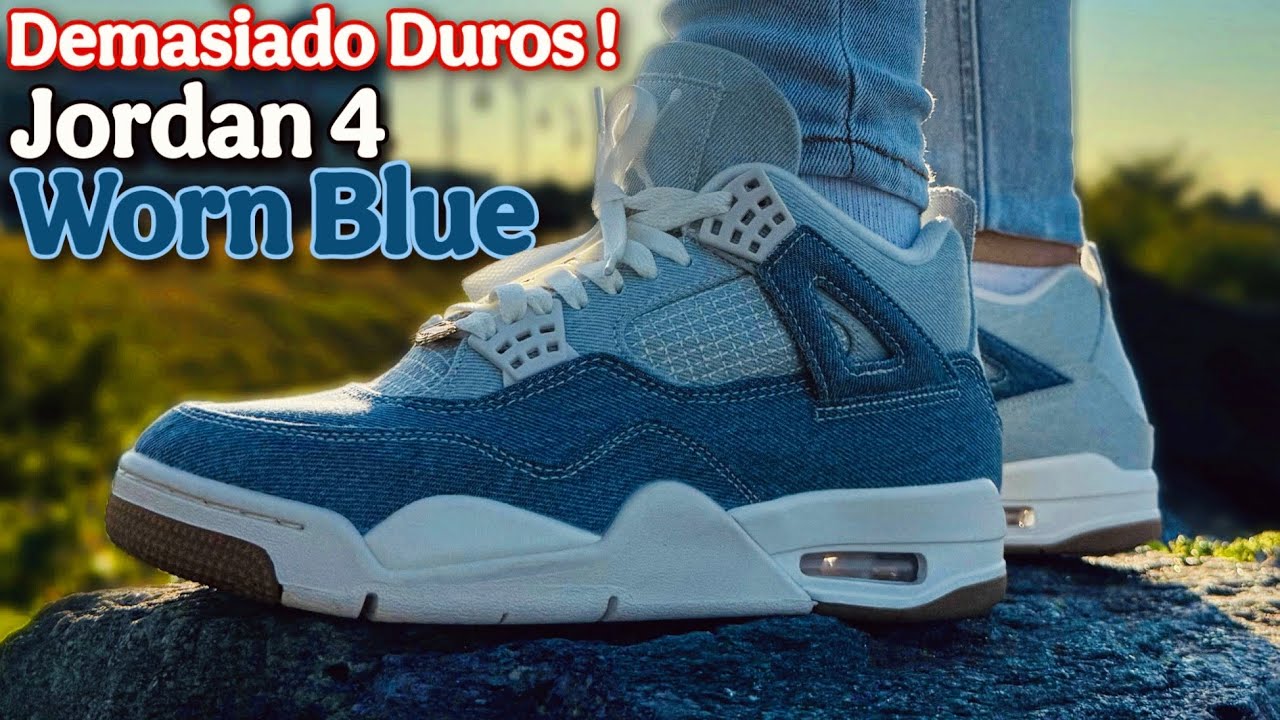Jordan 4 Denim “Worn Blue” Are a Beauty - Review and On Feet - YouTube