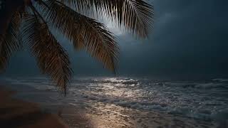 Dark Waves on an Empty Shore — Quiet Ocean Waves for Deep Sleep and Quiet Rest (No Music • 3 Hours)