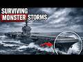 How USS Garald R Ford Handle Monster Storms in The Middle Of Sea